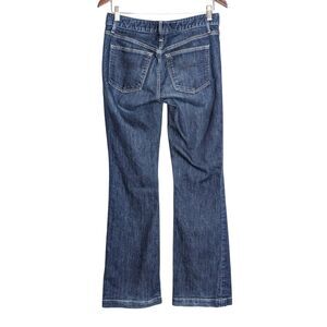 Gap 1969 Long & Lean Flare Denim Jeans Women's Size 4 Long Dark/Medium Wash